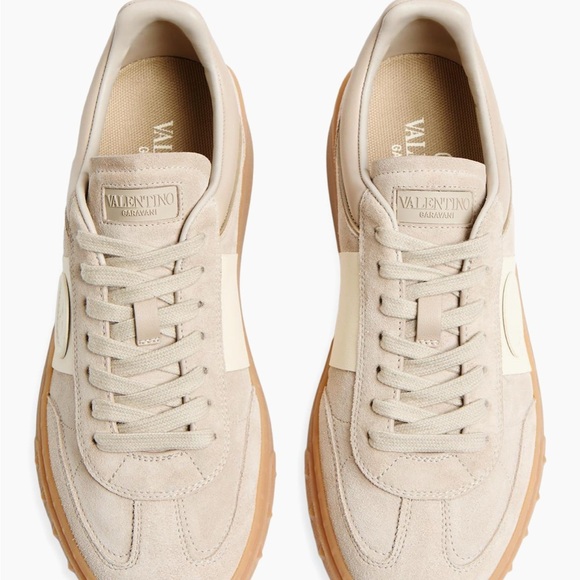 NEW Valentino Cream and Tan Sneakers - Picture 3 of 4